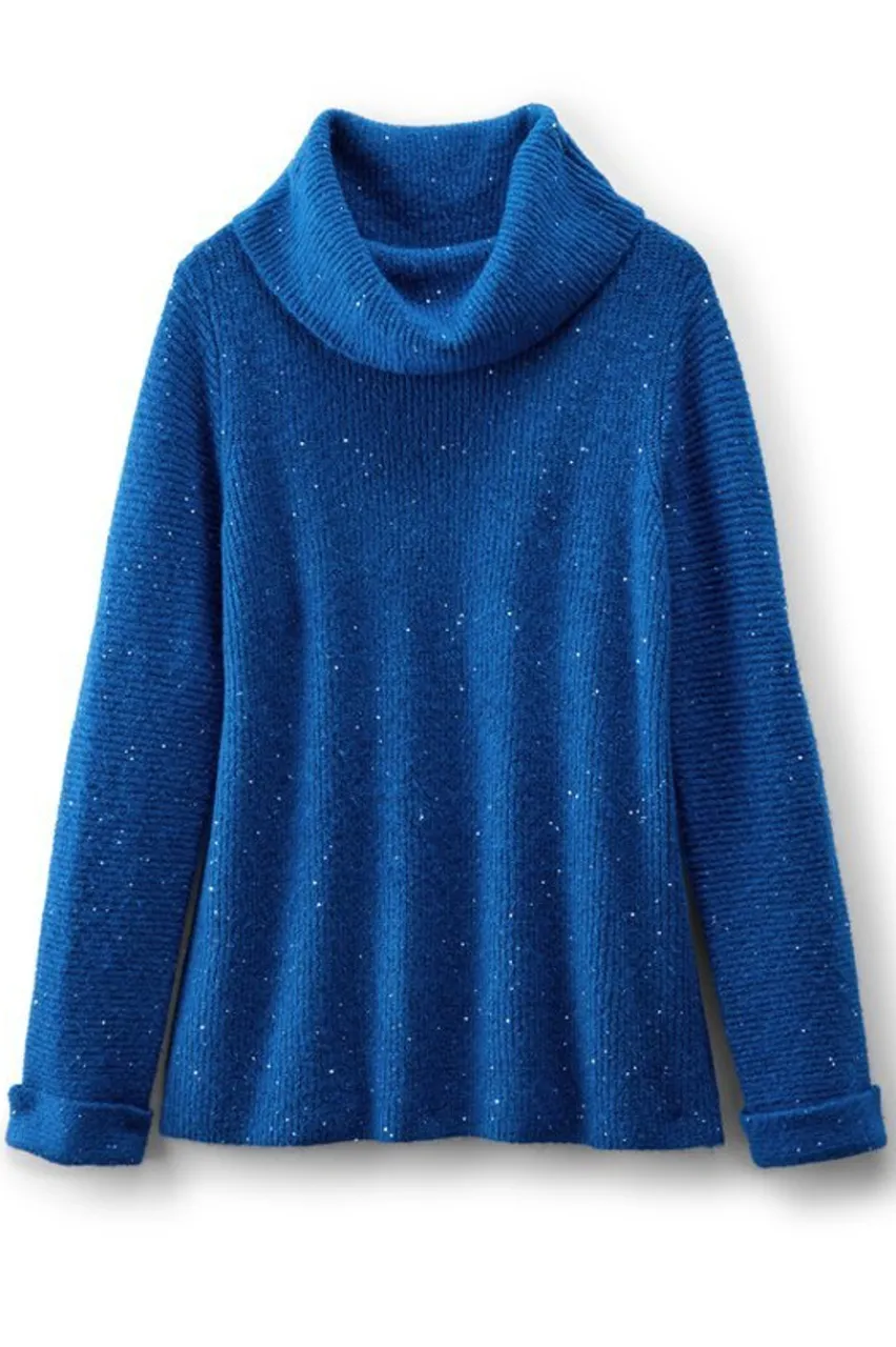 Soft Surroundings Linley Sequin Sweater- Tops|Sweaters & Cardigans