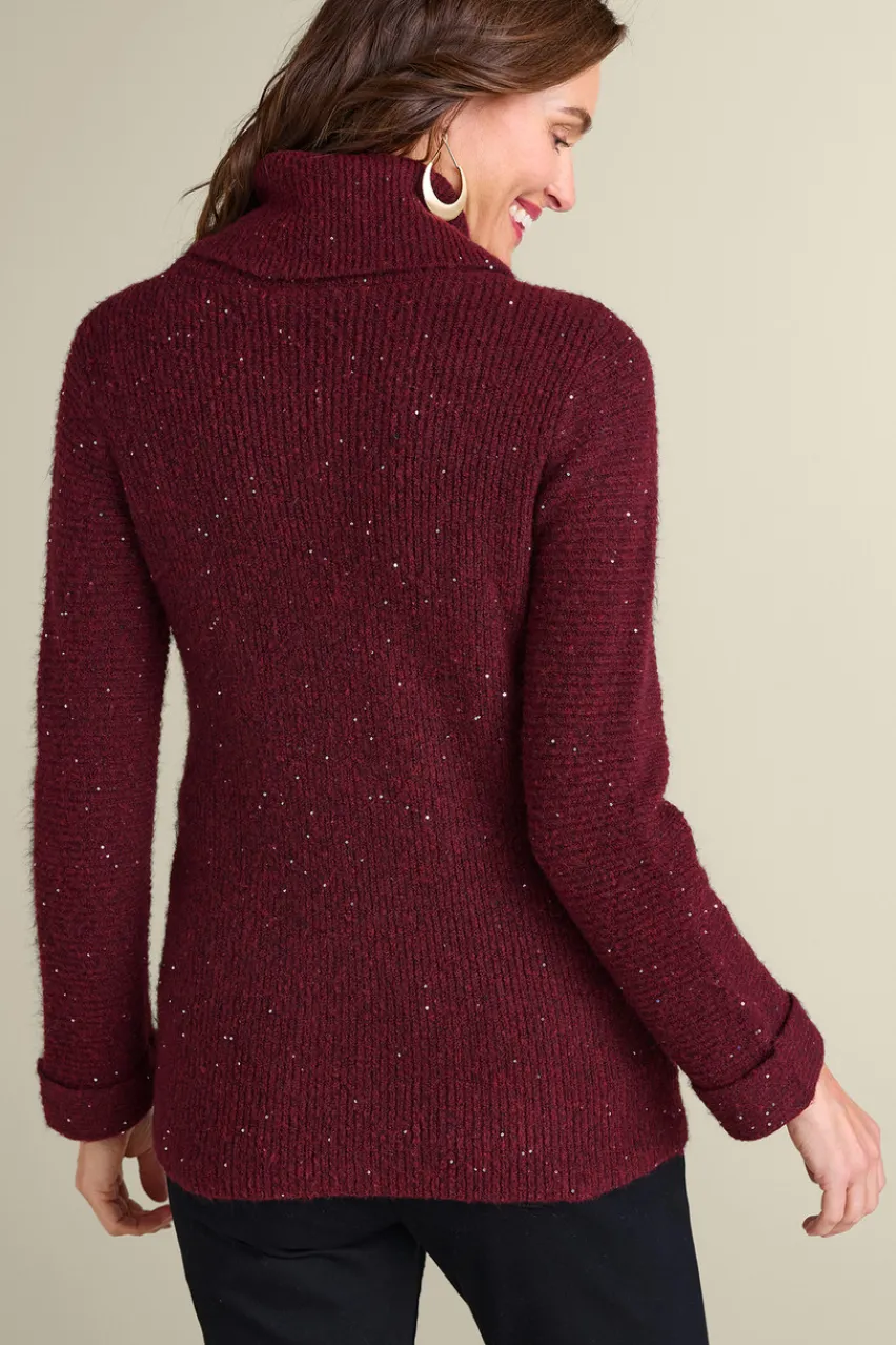 Soft Surroundings Linley Sequin Sweater- Tops|Sweaters & Cardigans