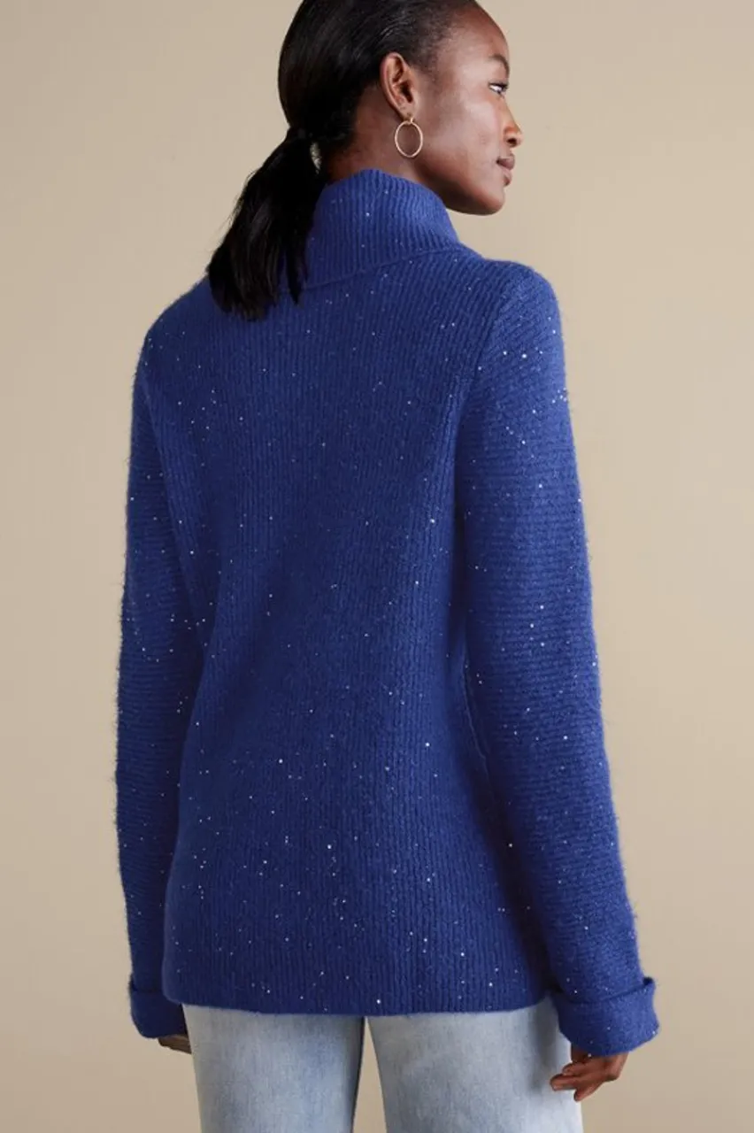 Soft Surroundings Linley Sequin Sweater- Tops|Sweaters & Cardigans
