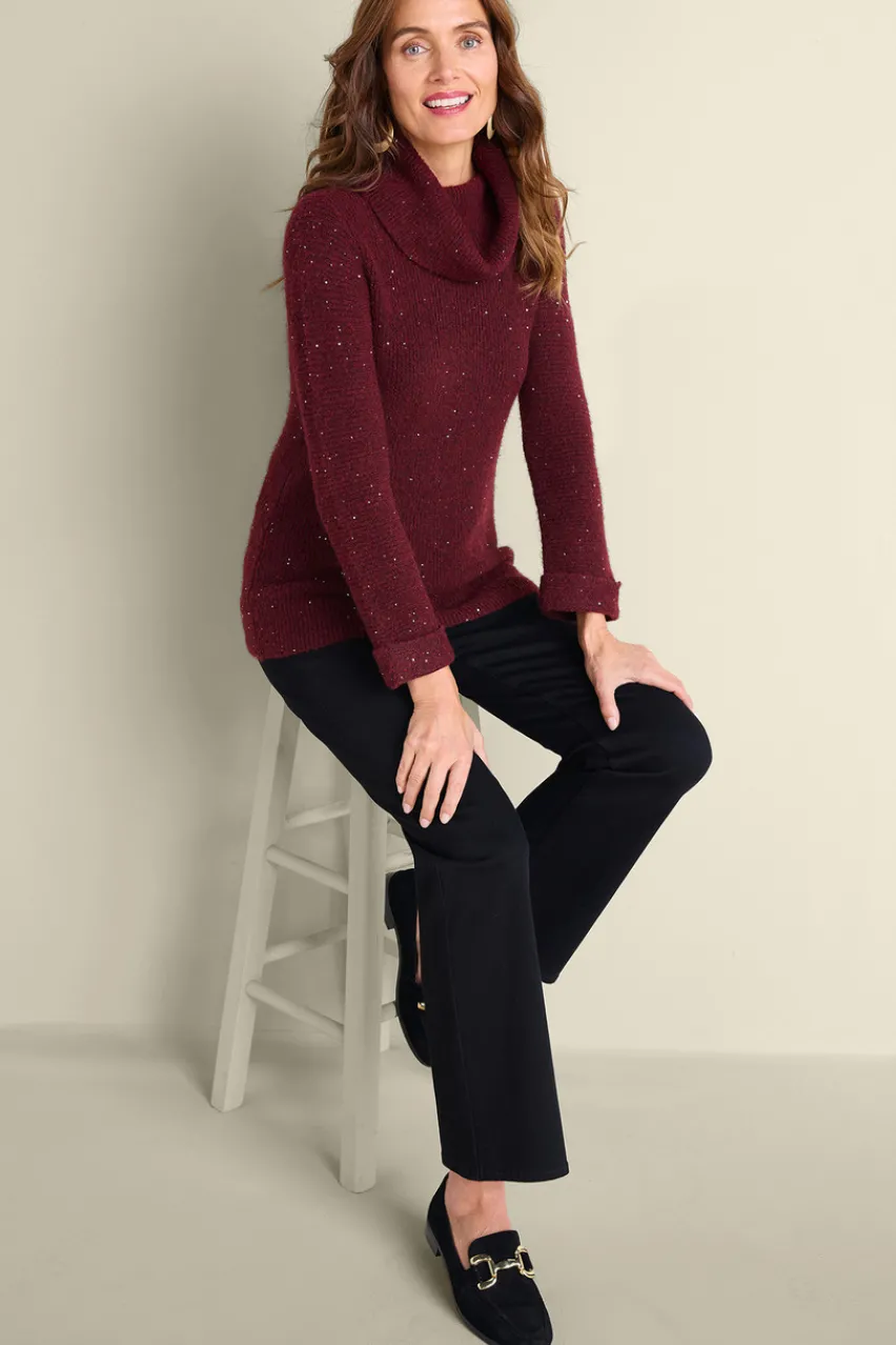 Soft Surroundings Linley Sequin Sweater- Tops|Sweaters & Cardigans