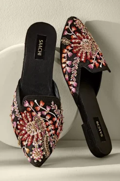 Soft Surroundings Lola Embellished Slides- Shoes