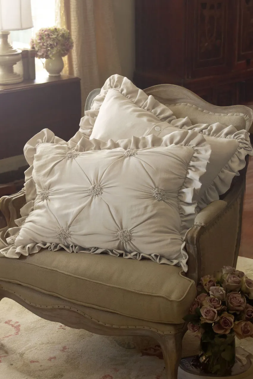 Soft Surroundings Lombardi Smocked Bed Sham I- Bedding|Bedding Collections