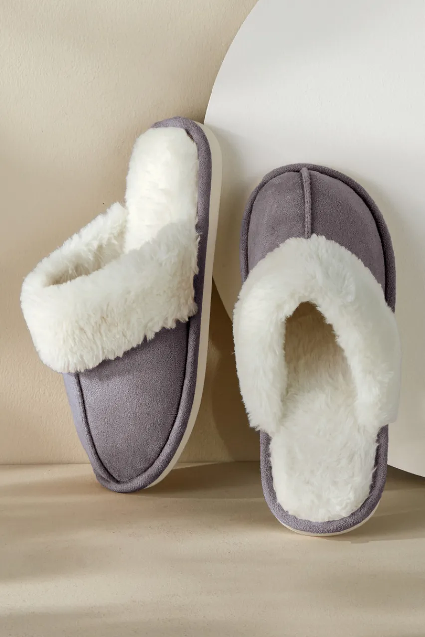 Soft Surroundings Lora Cuffed Slippers- Shoes