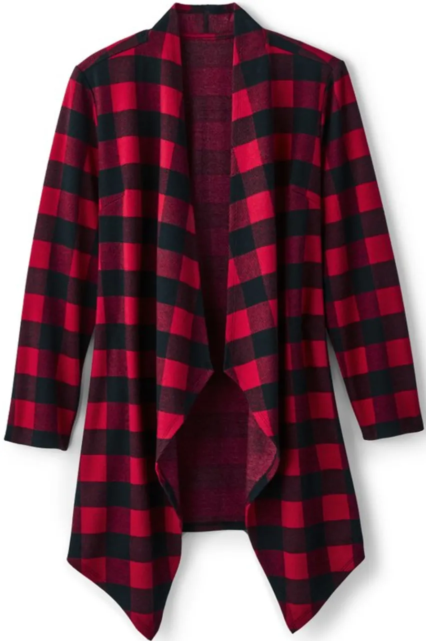 Soft Surroundings Mad About Plaid Topper- Toppers