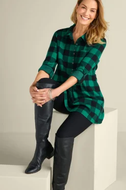 Soft Surroundings Mad About Plaid Tunic- Tops|Tunics & Leggings