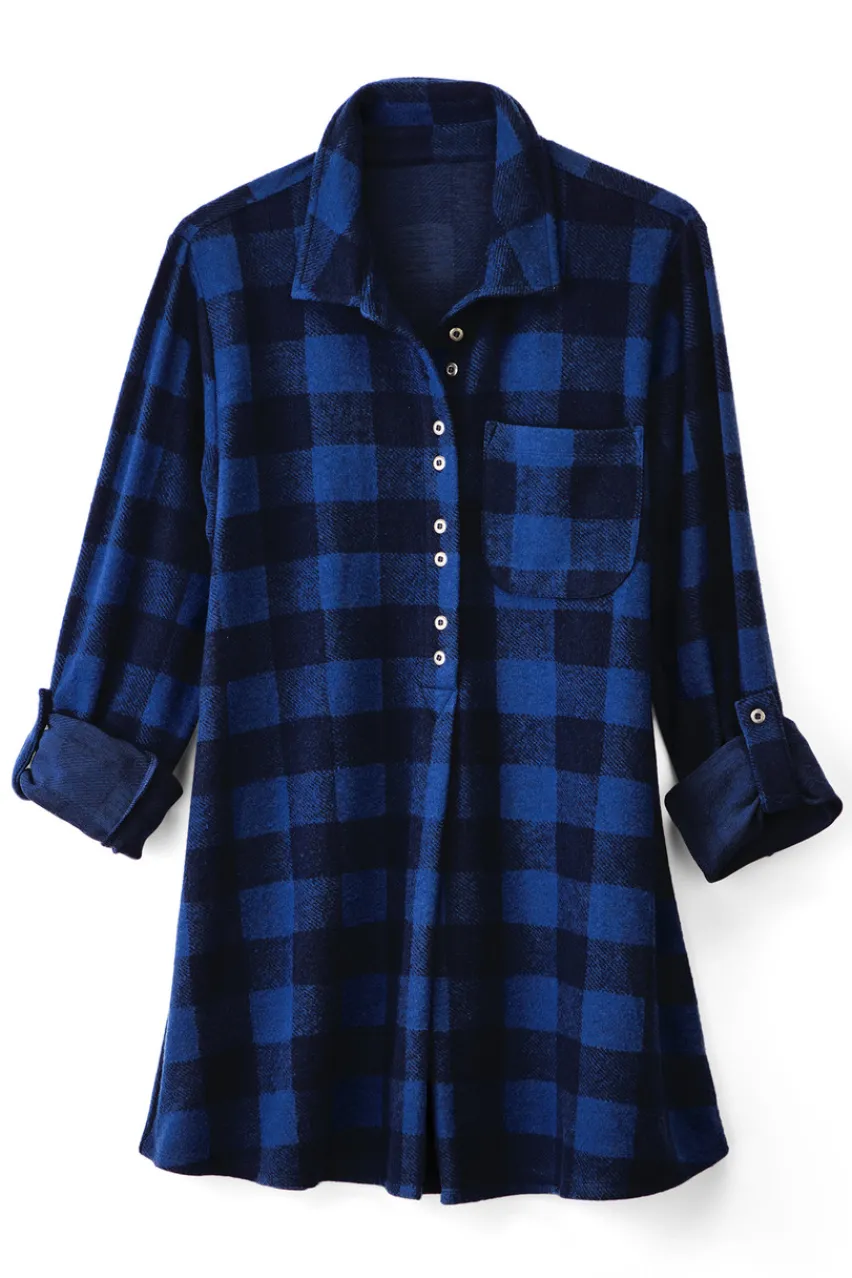 Soft Surroundings Mad About Plaid Tunic- Tops|Tunics & Leggings