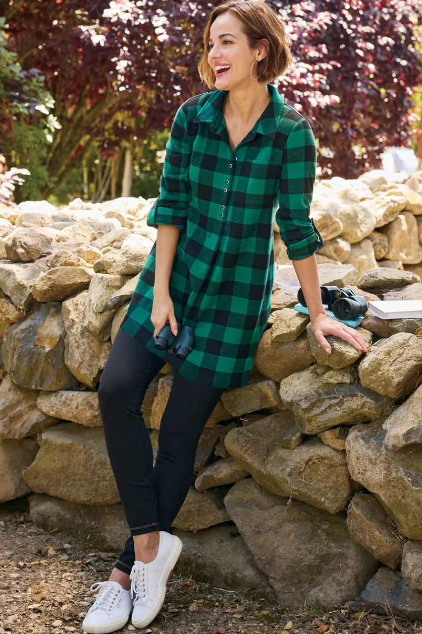 Soft Surroundings Mad About Plaid Tunic- Tops|Tunics & Leggings