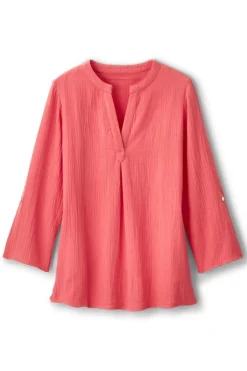 Soft Surroundings Marley Gauze Tunic- Tops|Tunics & Leggings