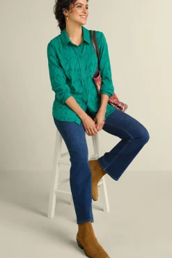 Soft Surroundings Matine Jacquard Tunic & Cami- Tops