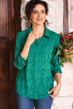 Soft Surroundings Matine Jacquard Tunic & Cami- Tops