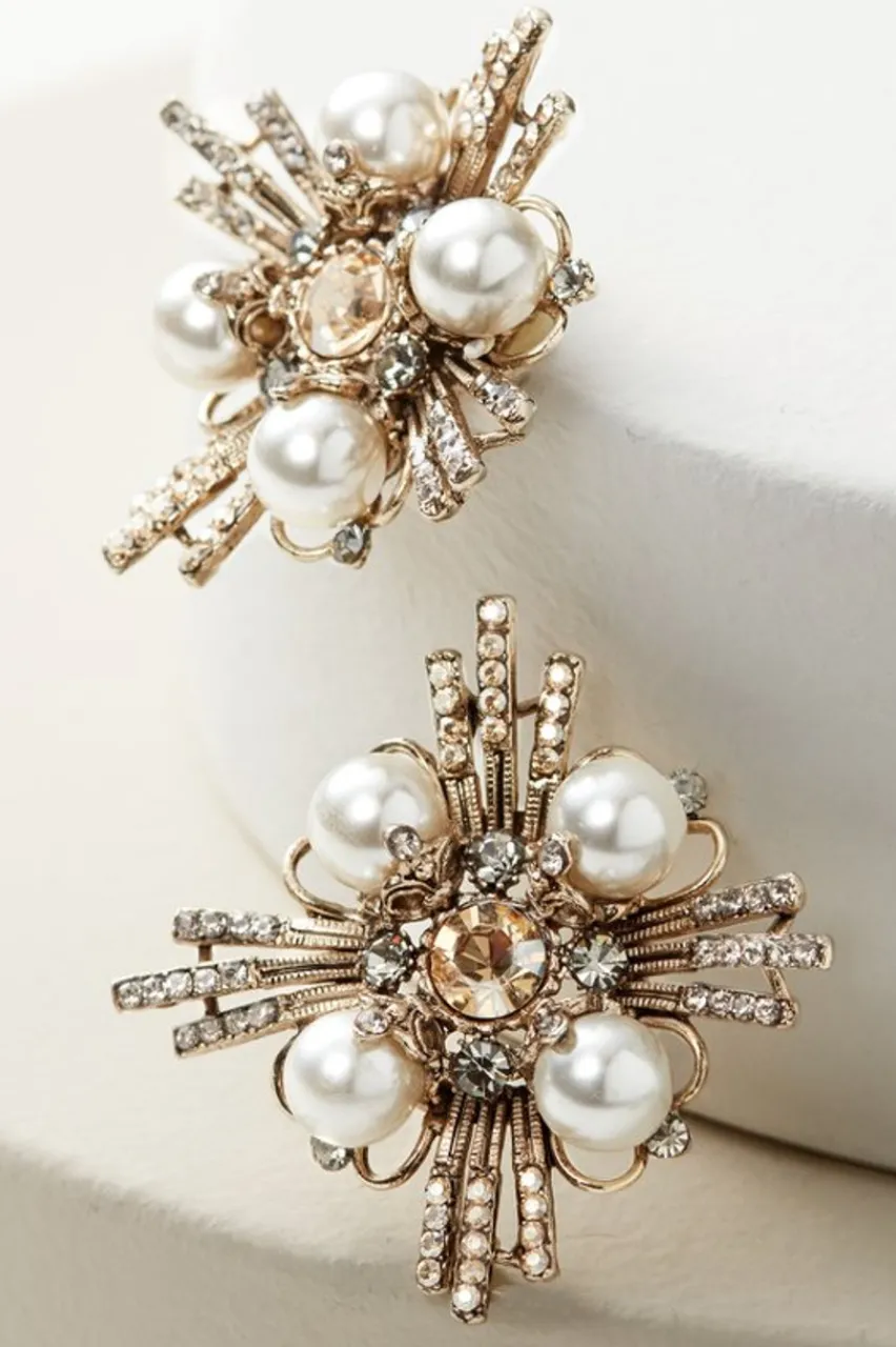 Soft Surroundings Melisa Crystal Earrings- Jewelry|Earrings