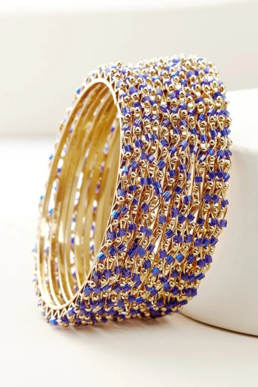 Soft Surroundings Mena Beaded Bangle Set- Jewelry|Bracelets