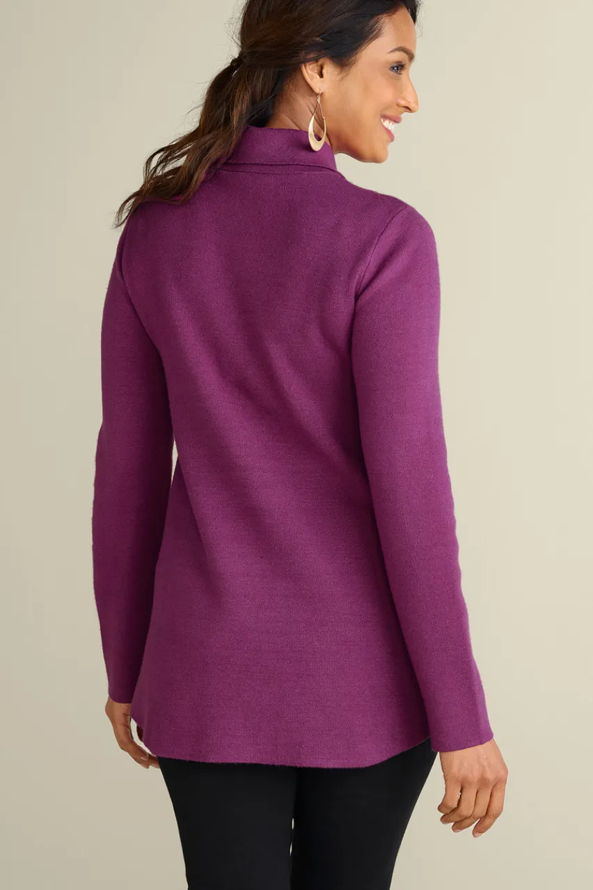 Soft Surroundings Meria Zip Cardi- Tops|Sweaters & Cardigans