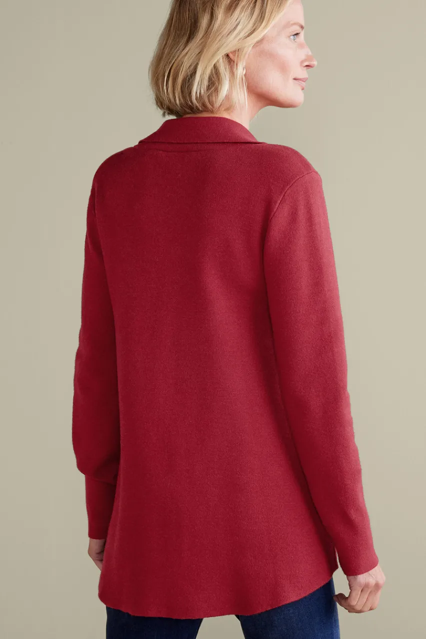 Soft Surroundings Meria Zip Cardi- Tops|Sweaters & Cardigans