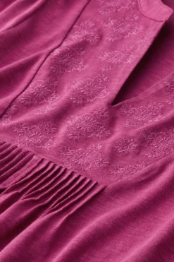 Soft Surroundings Mikaela Embroidered 3/4 Sleeve Tunic- Tops|Tunics & Leggings