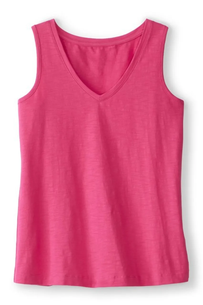 Soft Surroundings Mistral Supima Slub Tank- Tops