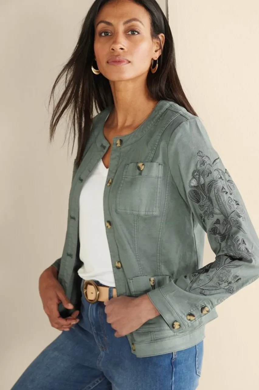 Soft Surroundings Monterey Utility Jacket- Toppers|Jackets & Coats