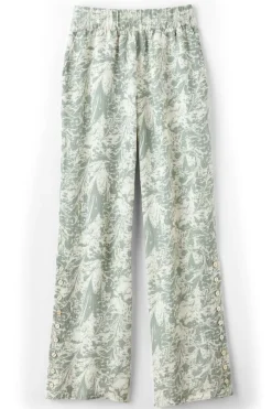 Soft Surroundings Oceo Gauze Wide-Leg Pants- Pants