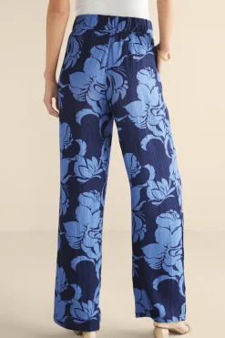 Soft Surroundings Oceo Gauze Wide-Leg Pants- Pants