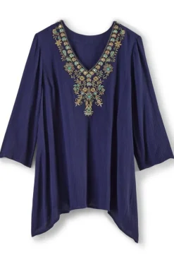 Soft Surroundings Paulina Gauze Pullover- Tops