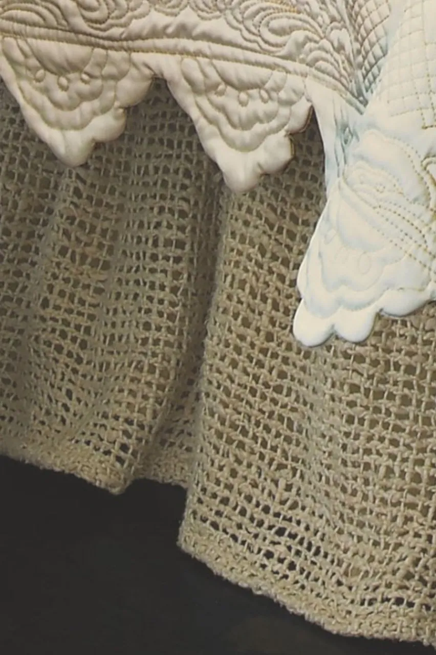 Soft Surroundings Raw Silk Woven Bedskirt- Bedding|Bedding Collections