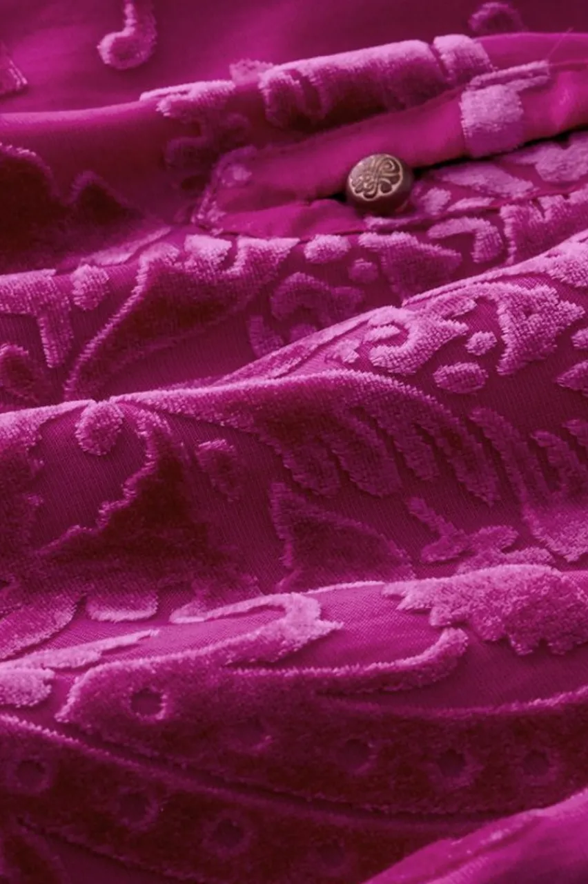 Soft Surroundings Reesha Velvet Top- Tops