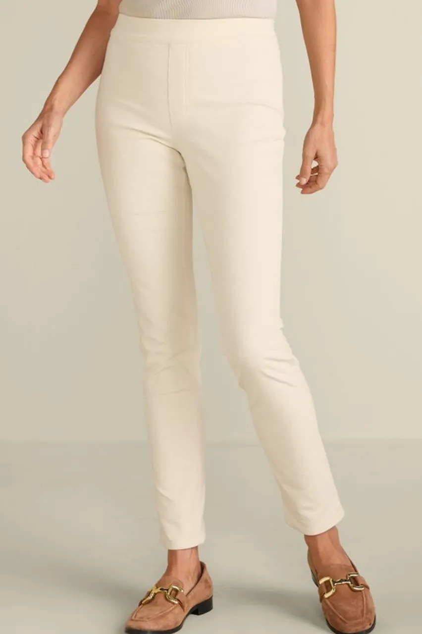Soft Surroundings Rockland Corduroy Slim Leg Pull On Pants- Pants