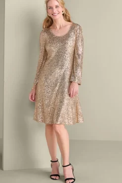 Soft Surroundings Sancerre Sequin Dress- Dresses