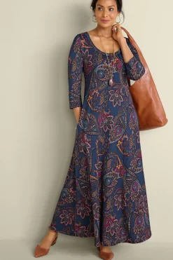 Soft Surroundings Santiago 3/4 Sleeve Dress- Dresses