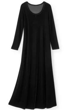 Soft Surroundings Santiago Stretch Velvet Dress- Dresses