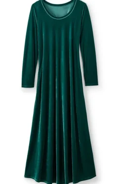 Soft Surroundings Santiago Stretch Velvet Dress- Dresses