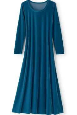 Soft Surroundings Santiago Stretch Velvet Dress- Dresses