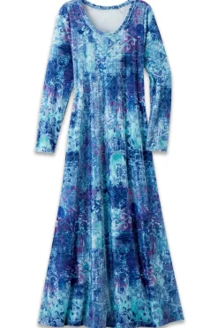 Soft Surroundings Santiago Stretch Velvet Dress- Dresses