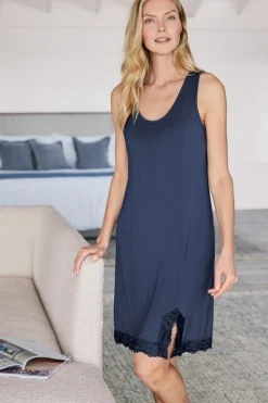 Soft Surroundings Serenity Bamboo Shelf Bra Sleep Dress- Dresses|Sleepwear & Lounge