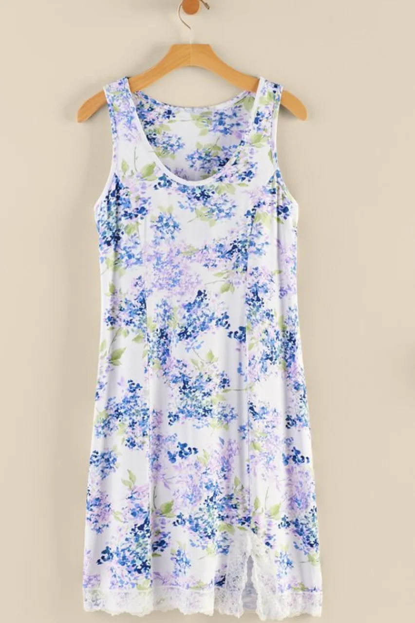 Soft Surroundings Serenity Bamboo Shelf Bra Sleep Dress- Dresses|Sleepwear & Lounge