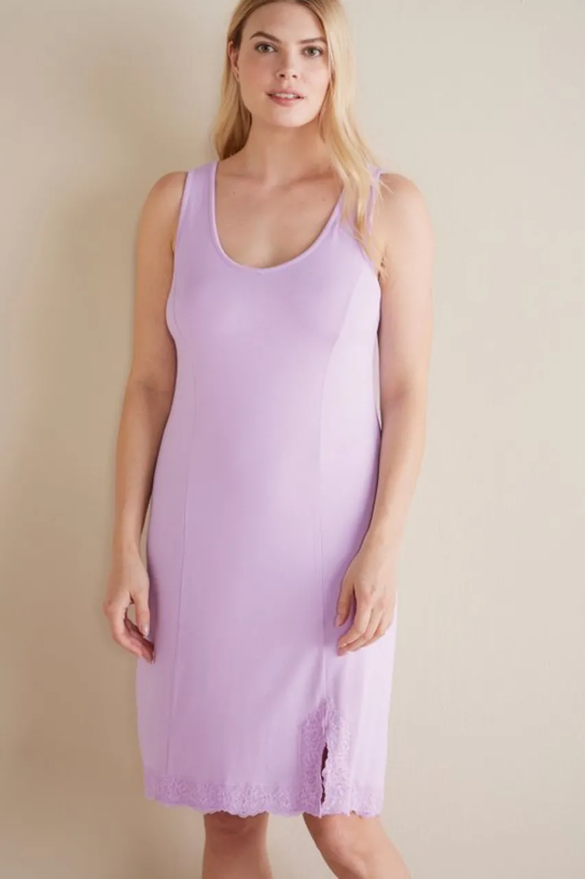 Soft Surroundings Serenity Bamboo Shelf Bra Sleep Dress- Dresses|Sleepwear & Lounge