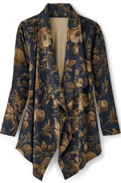 Soft Surroundings Shape Drape Faux Suede Jacket- Toppers|Jackets & Coats