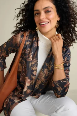 Soft Surroundings Shape Drape Faux Suede Jacket- Toppers|Jackets & Coats