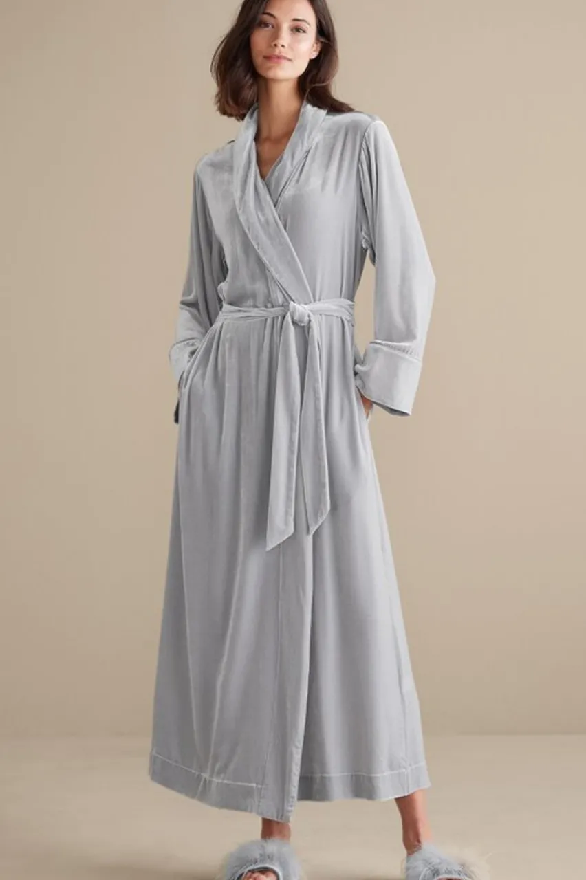 Soft Surroundings Silk Velvet Robe- Sleepwear & Lounge
