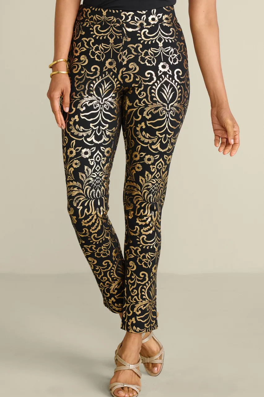 Soft Surroundings Soft Essential Ponte Slim Leg Pants- Pants
