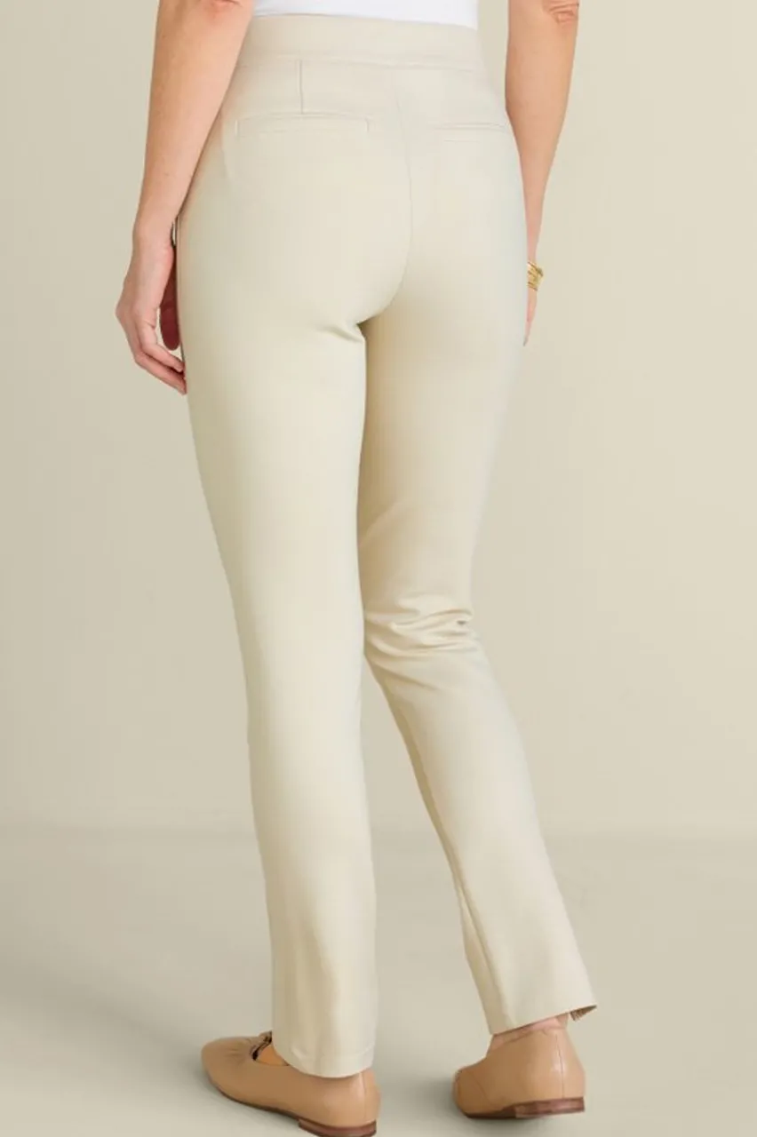 Soft Surroundings Soft Essential Ponte Slim Leg Pants- Pants