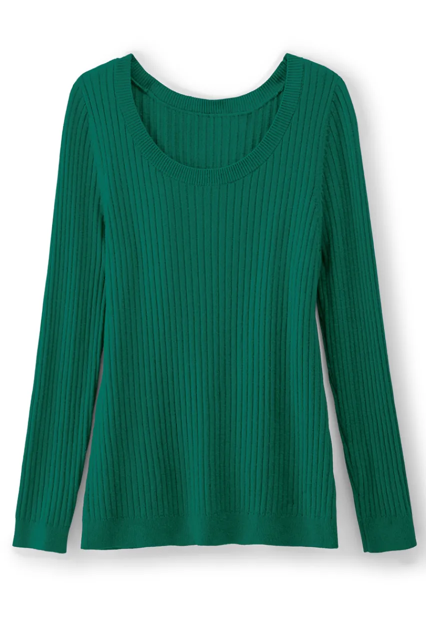 Soft Surroundings Soft Essential Ribbed Pullover Sweater- Tops|Sweaters & Cardigans