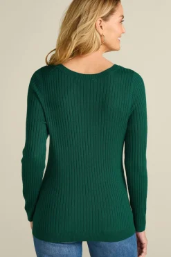 Soft Surroundings Soft Essential Ribbed Pullover Sweater- Tops|Sweaters & Cardigans