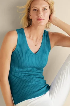 Soft Surroundings Soft Essential Ribbed Sweater Tank- Tops|Sweaters & Cardigans