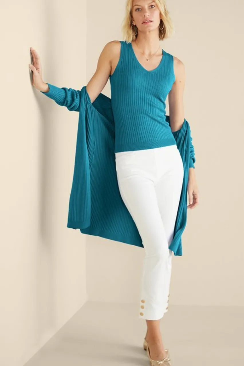 Soft Surroundings Soft Essential Ribbed Sweater Tank- Tops|Sweaters & Cardigans