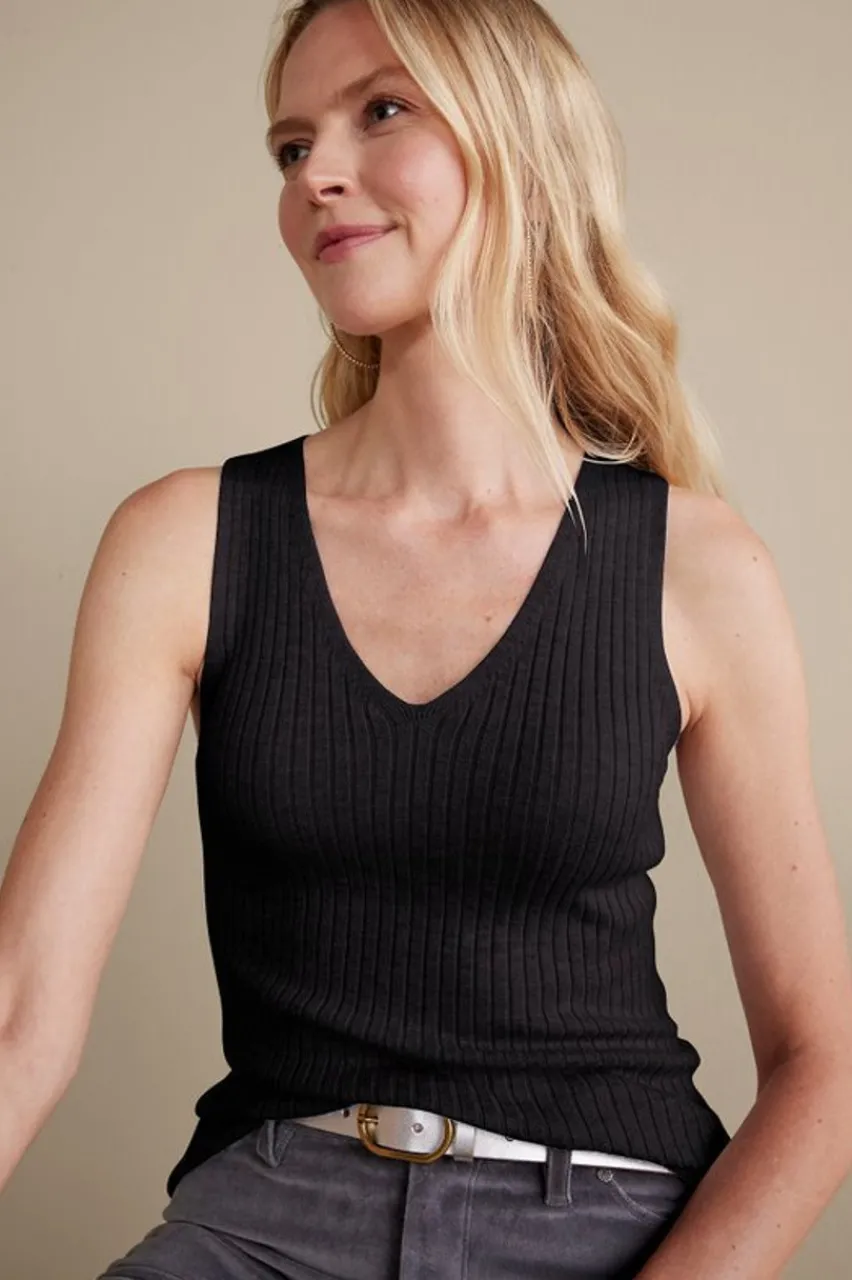 Soft Surroundings Soft Essential Ribbed Sweater Tank- Tops|Sweaters & Cardigans