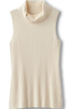 Soft Surroundings Soft Essential Ribbed Turtleneck Tank- Tops|Sweaters & Cardigans