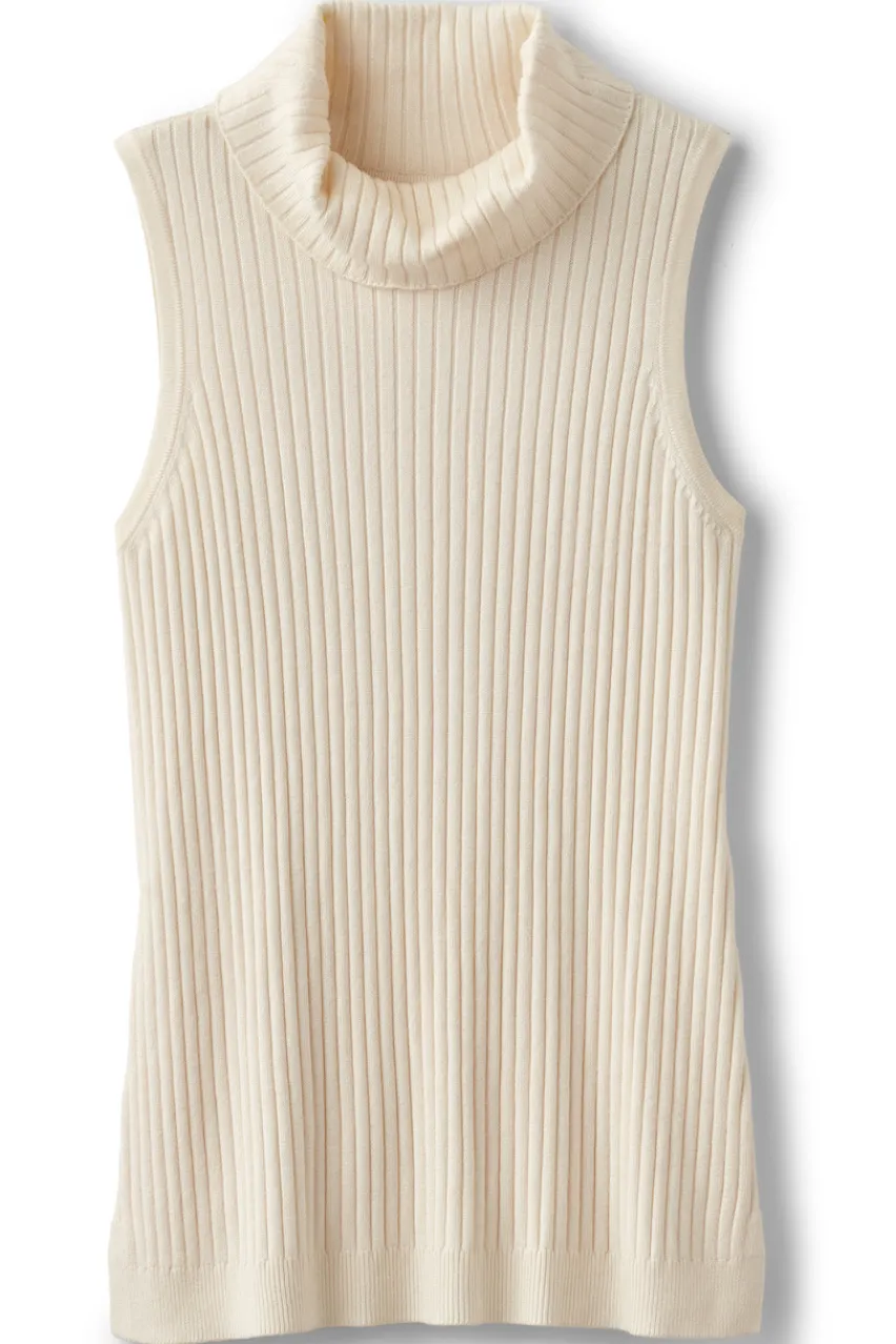Soft Surroundings Soft Essential Ribbed Turtleneck Tank- Tops|Sweaters & Cardigans