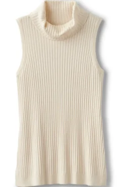Soft Surroundings Soft Essential Ribbed Turtleneck Tank- Tops|Sweaters & Cardigans