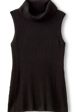 Soft Surroundings Soft Essential Ribbed Turtleneck Tank- Tops|Sweaters & Cardigans
